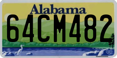 AL license plate 64CM482
