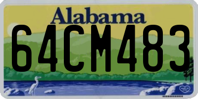 AL license plate 64CM483