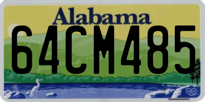 AL license plate 64CM485