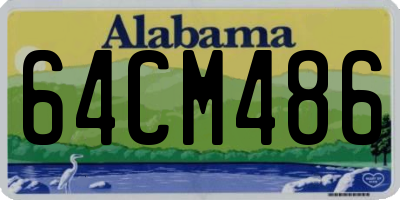 AL license plate 64CM486
