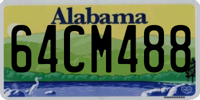 AL license plate 64CM488