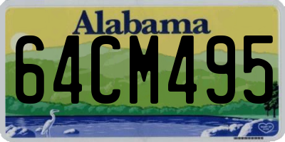 AL license plate 64CM495