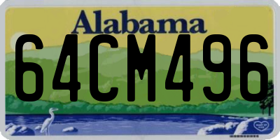 AL license plate 64CM496