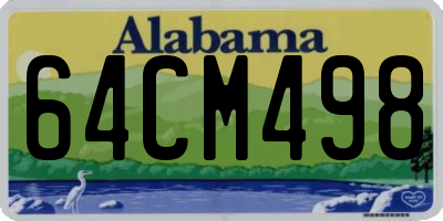 AL license plate 64CM498