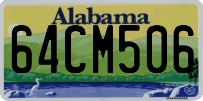 AL license plate 64CM506