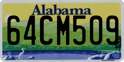 AL license plate 64CM509