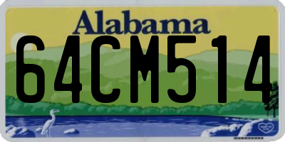 AL license plate 64CM514