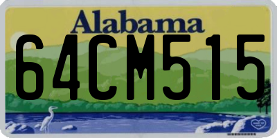 AL license plate 64CM515