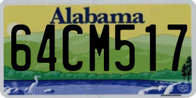 AL license plate 64CM517