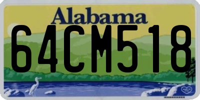 AL license plate 64CM518