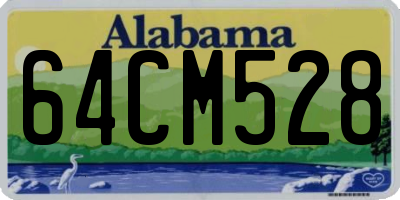 AL license plate 64CM528