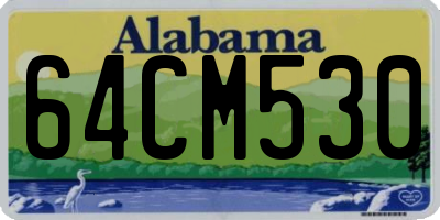 AL license plate 64CM530