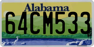 AL license plate 64CM533