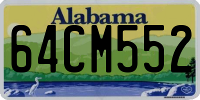 AL license plate 64CM552