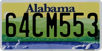 AL license plate 64CM553