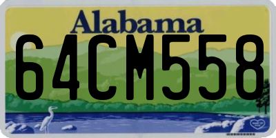 AL license plate 64CM558