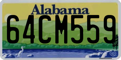 AL license plate 64CM559