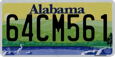 AL license plate 64CM561