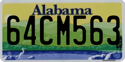 AL license plate 64CM563