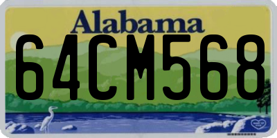 AL license plate 64CM568