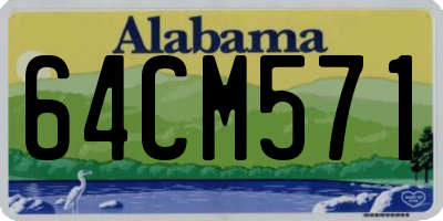 AL license plate 64CM571