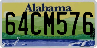 AL license plate 64CM576