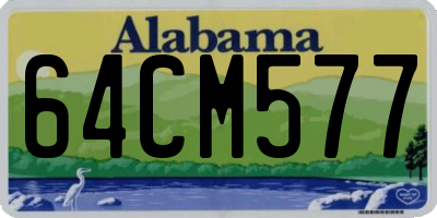 AL license plate 64CM577
