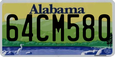 AL license plate 64CM580