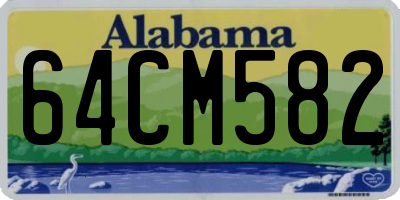 AL license plate 64CM582