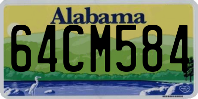 AL license plate 64CM584