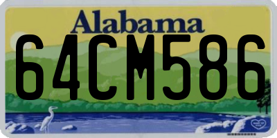 AL license plate 64CM586