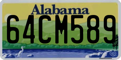 AL license plate 64CM589