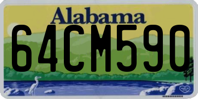 AL license plate 64CM590