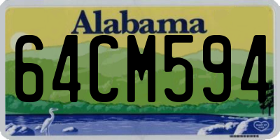 AL license plate 64CM594