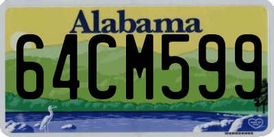 AL license plate 64CM599