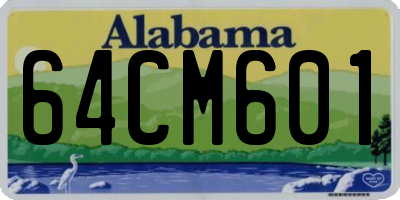 AL license plate 64CM601