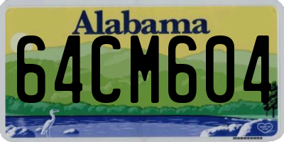 AL license plate 64CM604