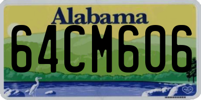 AL license plate 64CM606