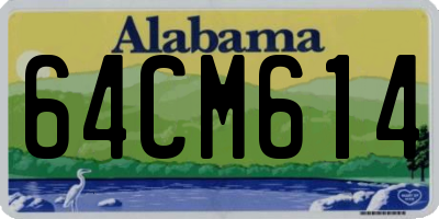 AL license plate 64CM614