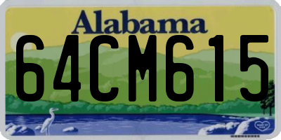 AL license plate 64CM615