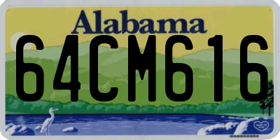 AL license plate 64CM616