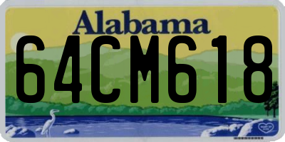 AL license plate 64CM618