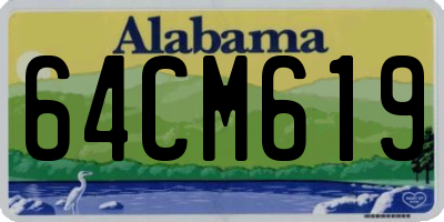 AL license plate 64CM619