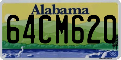 AL license plate 64CM620
