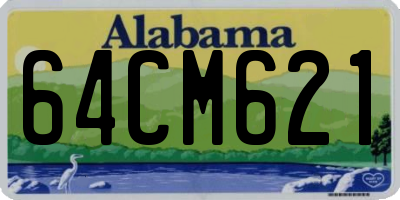 AL license plate 64CM621