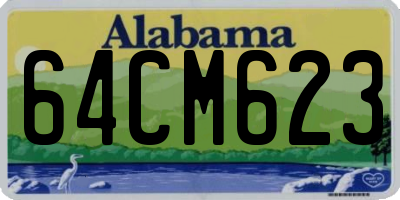 AL license plate 64CM623