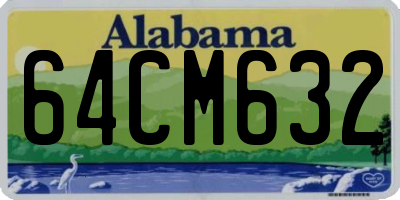 AL license plate 64CM632