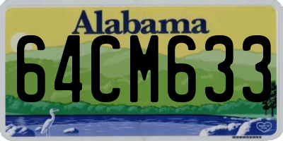 AL license plate 64CM633