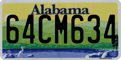 AL license plate 64CM634