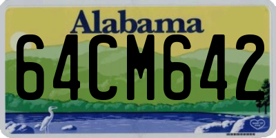 AL license plate 64CM642